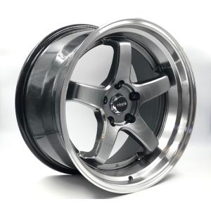 CLEAVE RACING FL53 18x9.5J +18 5H-114.3 ガンメタ/マシンド 4本セット