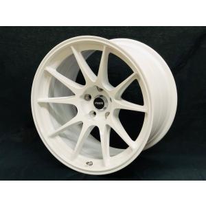 CLEAVE RACING FL53 18x10.5J +15 5H-114.3 ホワイト/マシンド 2