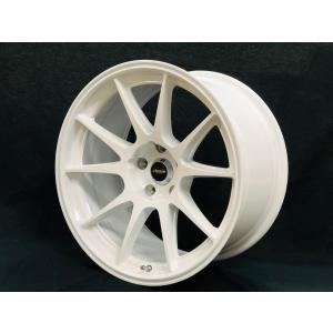 CLEAVE RACING 103 18x10.5J +15 5H-114.3 ホワイト 2本セット