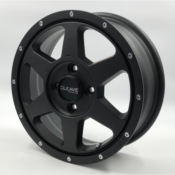 CLEAVE SE-6 14x5.0 +42 4H-114.3 マットブラック MAXXIS BUC...