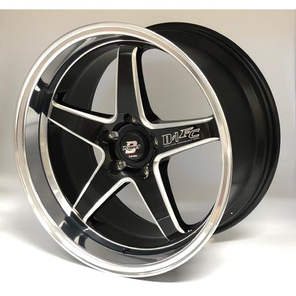 LENSO PROJECT-D D-1FC 18x9.5J +22 5H-114.3 ブラック/マシ...