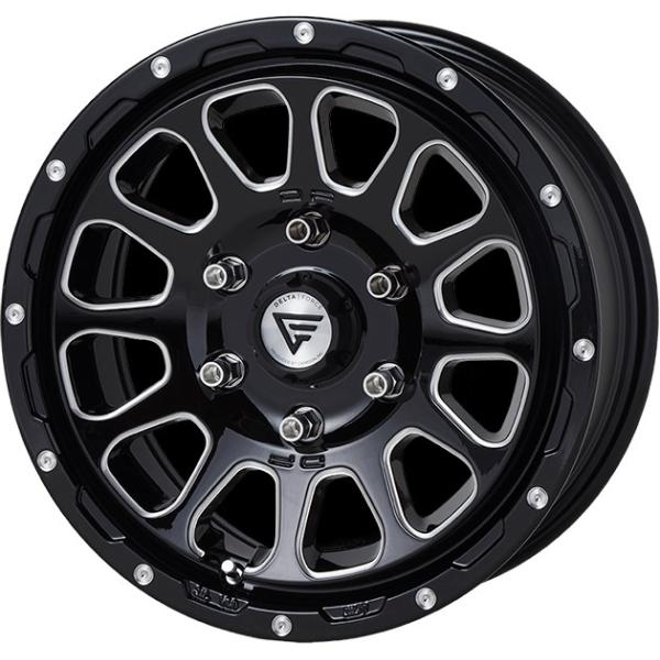 ハイエース デルタフォース オーバル 16x7 +38 6-139.7 ブラックマシニング トーヨー...