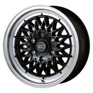 ハイエース フェニーチェ RX3 17x6.5 +38 ブラック/ポリッシュ グッドイヤー ナスカー 215/60R17 200系 17インチ ホイール タイヤ｜cleaveonline