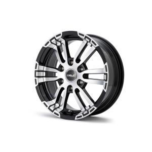 ハイエース FLEX DELF-02 17x6.5 +38 ブラックポリッシュ GOODYEAR NASCAR 215/60R17 200系 17インチ フレックス｜cleaveonline