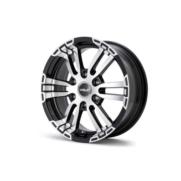 ハイエース FLEX DELF-02 17x6.5 +38 ブラックポリッシュ GOODYEAR N...