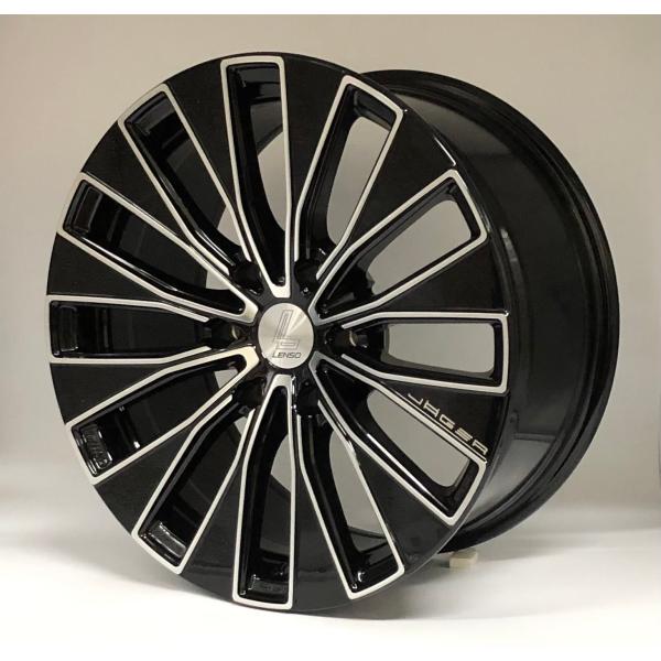 LENSO JAGER ENIGMA 18x8.5J +40 6H-130 グロスブラック/ミルド ...