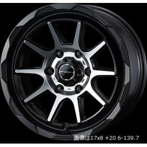 ハイエース クリムソン バルベロ W-DEEPS 17x6.5 +38 美品 クリムソン クリムソン BARBERO(バルベロ) W-DEEPS(ワイルド