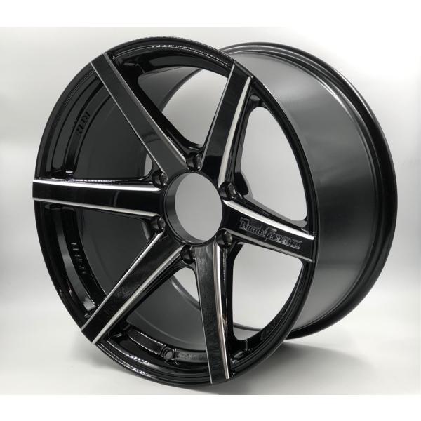 LENSO RT-H 18x9.5J +20 6H-139.7 グロスブラック/ミルド 4本セット ...