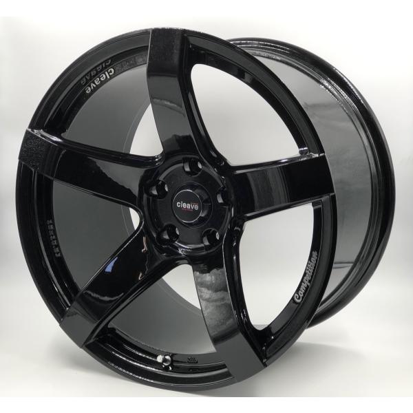 CLEAVE RACING TS54C 18x10.5J +15 5H-114.3 ブラック 2本セ...