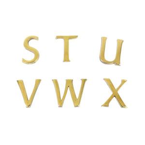 ネコポス対応 DIY レターナンバー 大文字ゴールド23mm　STUVWX