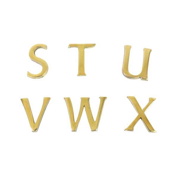 ネコポス対応 DIY レターナンバー 大文字ゴールド23mm　STUVWX