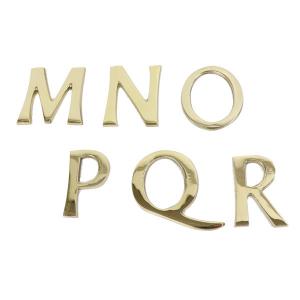 大文字ゴールド 45mm アルファベット M N O P Q R ネコポス対応