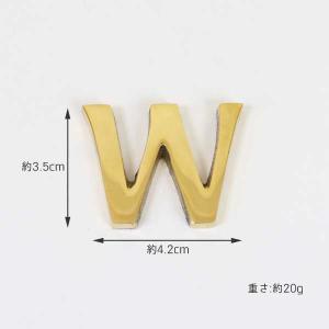 真鍮 レター 小文字ゴールド45mmアルファベ...の詳細画像5