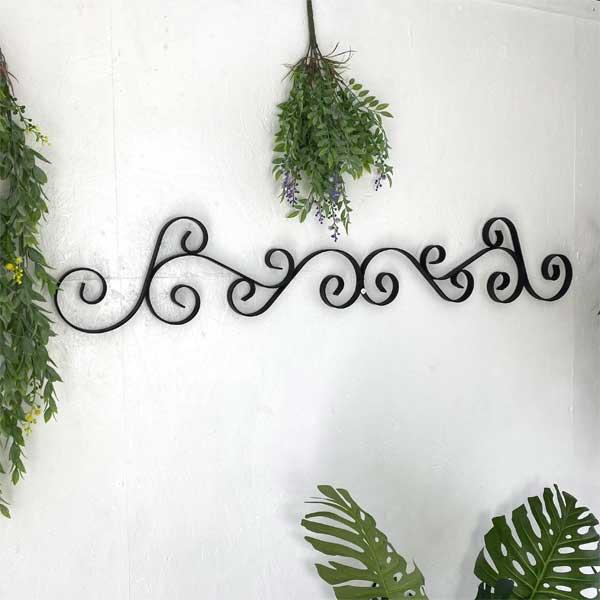 アイアン壁飾り 壁掛けインテリア リーフ アイアン雑貨 ウォールデコレーション アートパネル