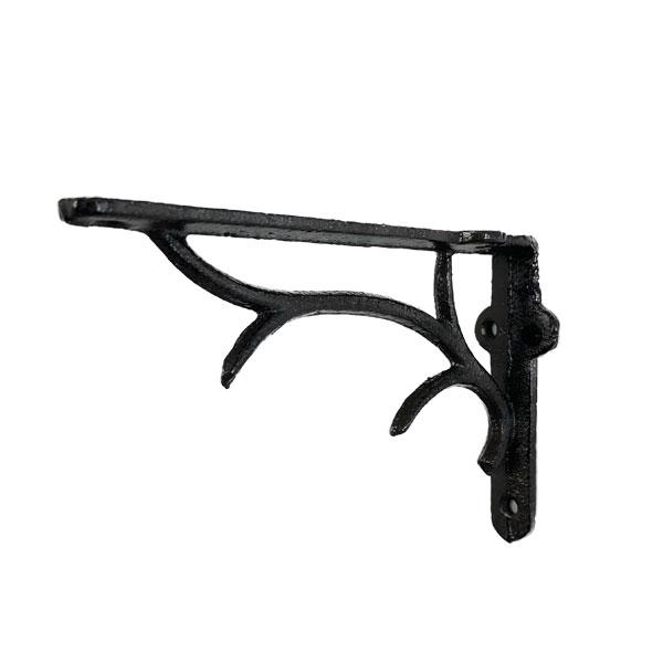 ２個セット アイアンブラケット アイアン棚受け アンティーク レトロ キャストアイアン 収納 棚