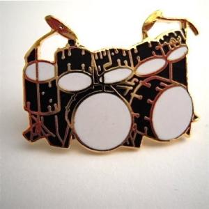 ダブル・ベース・ドラム (ツー・バス ) 赤 黒 ミニピン