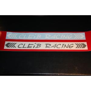CLEIB　RACING カッティングステッカー REDベース付き｜cleib