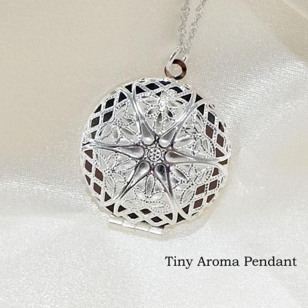 ネックレス レディース タイニー アロマ ペンダントピルケース 誕生日 クリスマス プレゼント 女性...