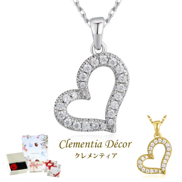 ネックレス レディース 50 40代 k18 プラチナ 18 金 仕上 20代 CZダイヤ 誕生日 ...