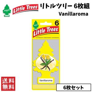 Little Trees リトルツリー バニラロマ 6枚組 エアフレッシュナー 芳香剤 カー用品｜clenu233