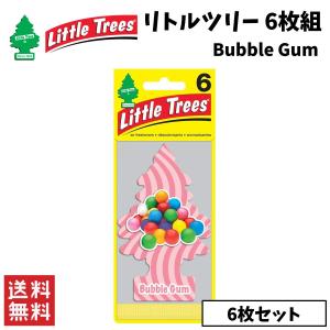 Little Trees リトルツリー バブルガム 6枚組 エアフレッシュナー 芳香剤 カー用品｜clenu233