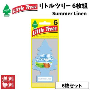 Little Trees リトルツリー サマーリネン 6枚組 エアフレッシュナー 芳香剤 カー用品｜clenu233