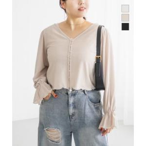 大きいサイズ レディース CLETTEオリジナルフロントボタンティアード