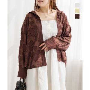 大きいサイズ レディース CLETTEオリジナルニュアンスジャガードシャツ