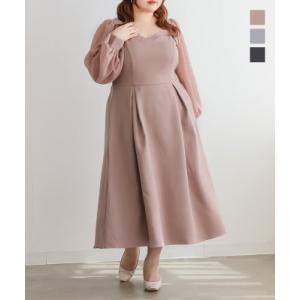 大きいサイズ レディース CLETTEオリジナルトレンチデザインワンピース