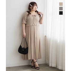 大きいサイズ レディース CLETTEオリジナル★ボレロセットキャミワンピース