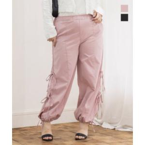 大きいサイズ レディース サイドリボンカーゴパンツ｜大きいサイズ専門店 CLETTE
