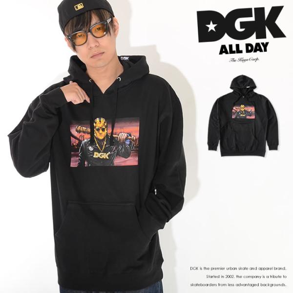 DGK ディージーケー スウェットパーカー ボックスプリント マスクマン セール