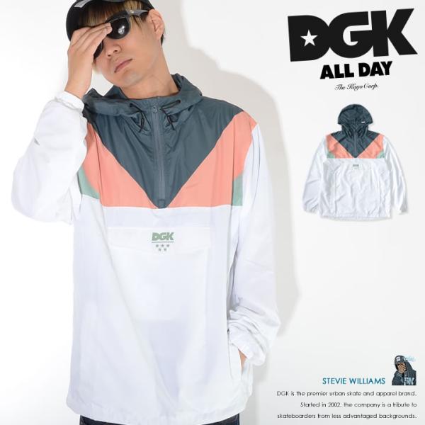 DGK ディージーケー ナイロンジャケット  アノラックパーカー Vライン セール