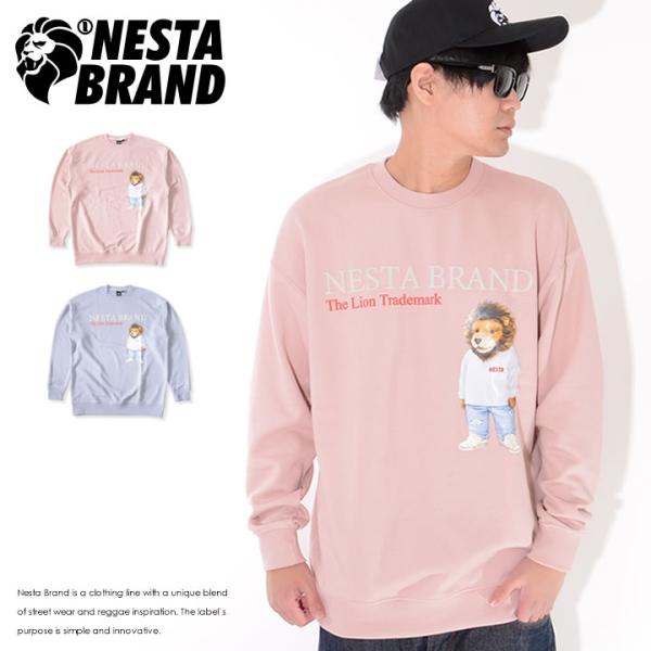 NESTA BRAND ネスタブランド クルースウェット ライオンキャラクター ジーンズ (221N...