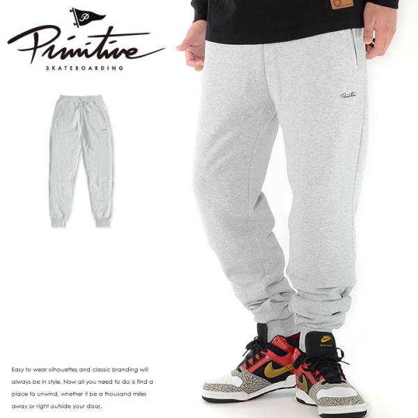 アウトレット PRIMITIVE プリミティブ スウェットパンツ ロングパンツ 左ミニクリプトロゴ刺...