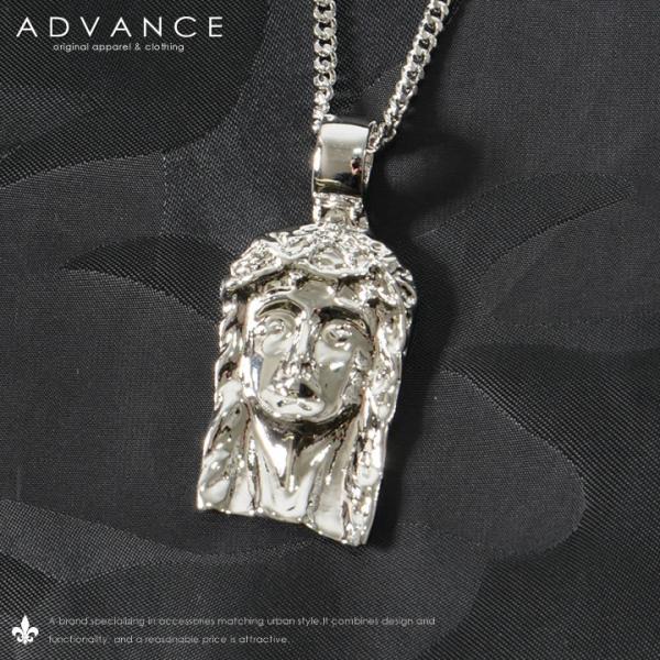 ADVANCE アドバンス シルバーチェーン ネックレス ジーザス 喜平 (ARB-1200S) セ...