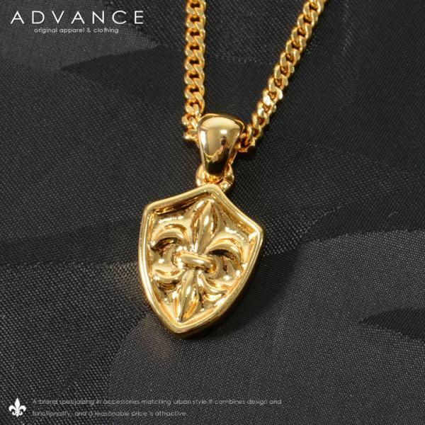 ADVANCE アドバンス ゴールドチェーン ネックレス ユリの紋章 (ARG-2037) セール