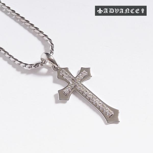 ADVANCE アドバンス シルバーネックレス クロス セール