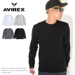 AVIREX アヴィレックス アビレックス デイリーロンT ロングTシャツ 長袖 クルーネック 無地 (6153481) セール｜clever