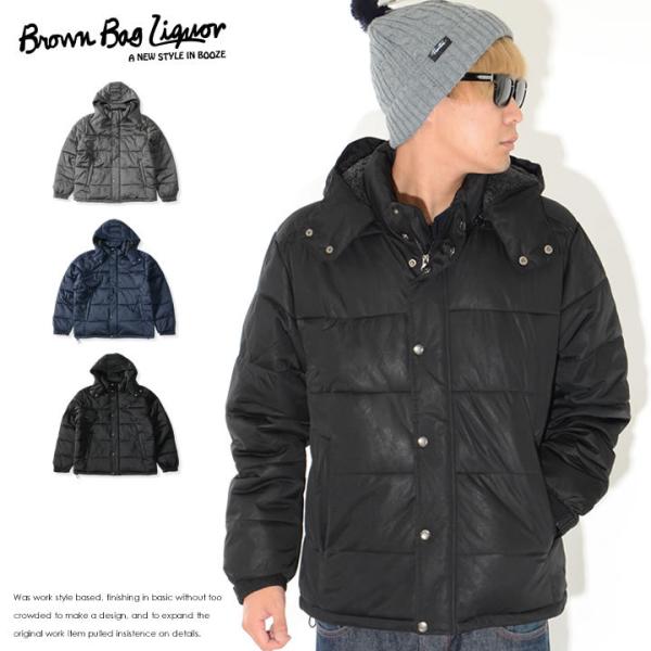 BROWN BAG LIQUOR ブラウンバッグリカー ジャケット 中綿 フードボア (BBL-JK...