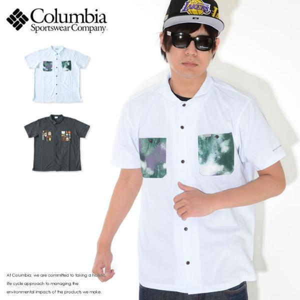 COLUMBIA コロンビア 半袖シャツ ポケットグラフィック (PM6513) セール