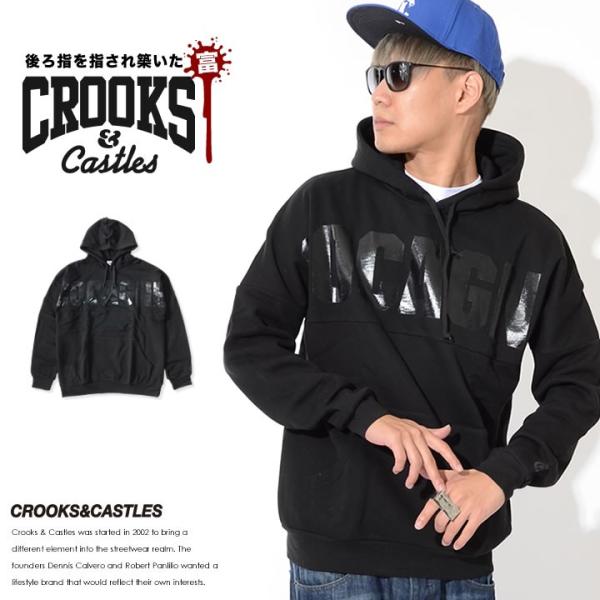 CROOKS&amp;CASTLES クルックス&amp;キャッスルズ スウェットパーカー COCAGNE ビッグプ...