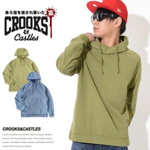 CROOKS&CASTLES クルックス&キャッスルズ スウェットパーカー ラグラン 無地 サイドスリット *(I1720102) セール｜clever