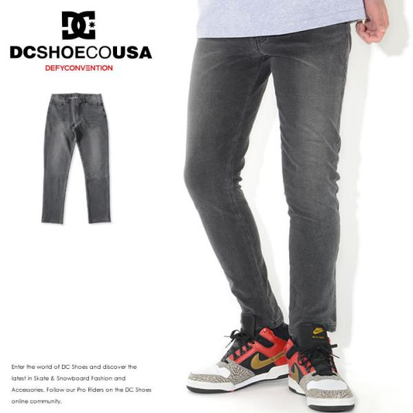 DC SHOES ディーシーシューズ デニムパンツ スウェット ワンポイントロゴ刺繍 (ADYFB0...