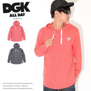 アウトレット DGK ディージーケー ロンT ロングTシャツ 長袖 ヘザー 胸スクリプトロゴ セール｜clever