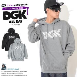DGK ディージーケー スウェットパーカー センターボーダーロゴ セール｜clever