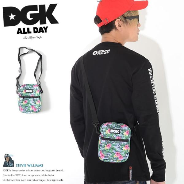 DGK ディージーケー ショルダーバッグ カバン サコッシュ 総柄 フラワー柄 セール