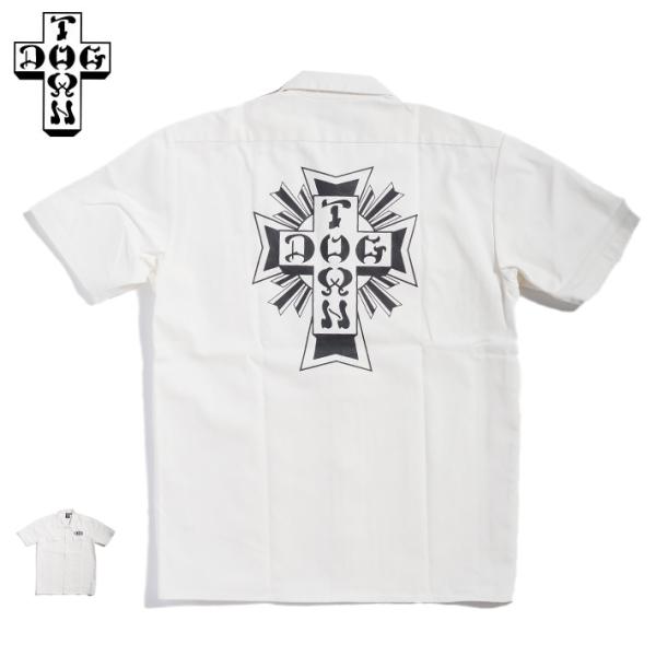 DOG TOWN シャツ 半袖 フラップポケット 胸ワッペン (DT0108009S) セール