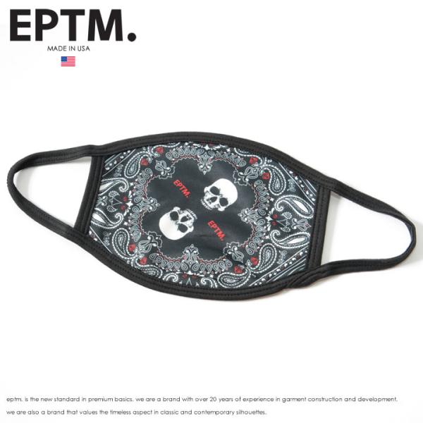 EPTM エピトミ フェイスマスク 洗えるマスク バンダナ スカルペイズリー (EP9660)