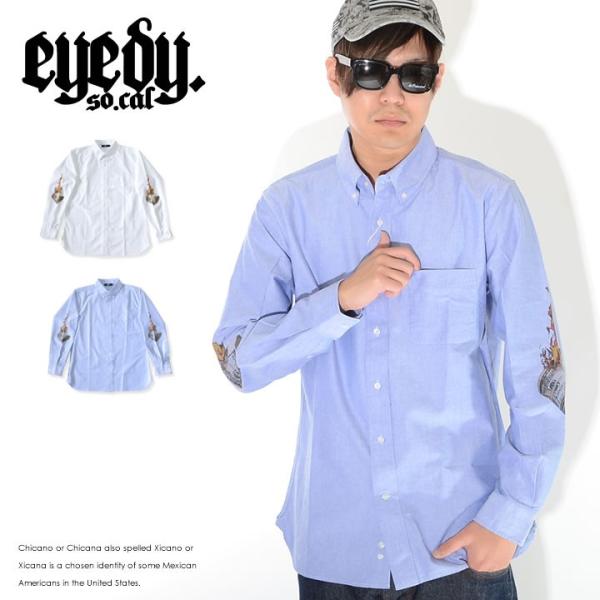 EYEDY アイディー 長袖シャツ オックスフォード アームファイヤーマネー (EYE-SH2007...